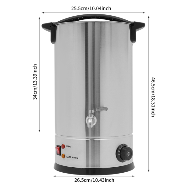 15L Elektrische Wax Smelt Oven, Wax Smeltmachine, Wax Smeltmachine voor Kaarsen Maken - Zilver