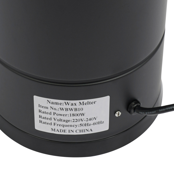 10L Wax Melter, Large Wax Melter, Electric Wax Melt Kit kan worden gebruikt om te smelten zoals sojawas, paraffinewas, bijenwas - zwart