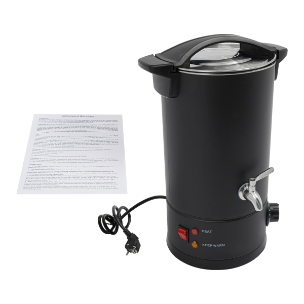 10L Wax Melter, Large Wax Melter, Electric Wax Melt Kit kan worden gebruikt om te smelten zoals sojawas, paraffinewas, bijenwas - zwart