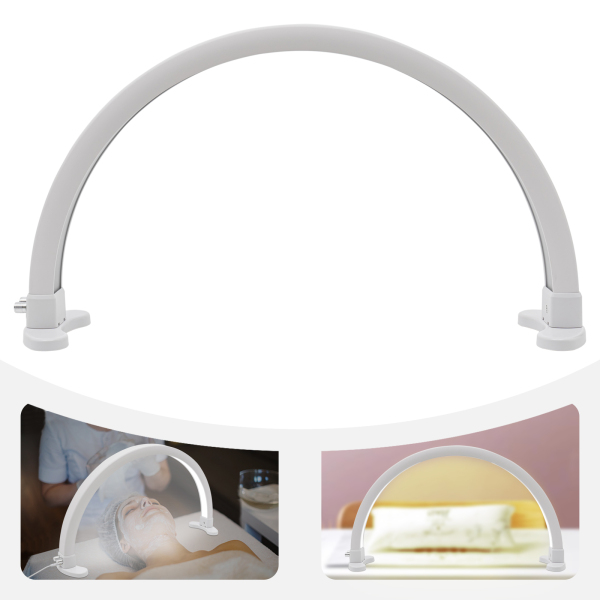 LED-halvemaanlamp, met instelbare helderheid 2700K-5600K, desktop-halvemaan-spijkerlamp, wit