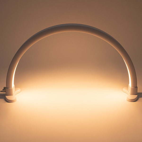LED-halvemaanlamp, met instelbare helderheid 2700K-5600K, desktop-halvemaan-spijkerlamp, wit LED-halvemaanlamp, met instelbare helderheid 2700K-5600K, desktop-halvemaan-spijkerlamp, wit