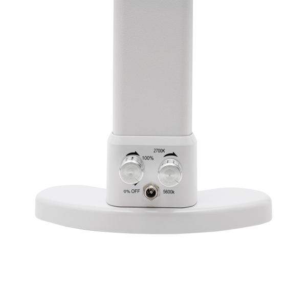 LED-halvemaanlamp, met instelbare helderheid 2700K-5600K, desktop-halvemaan-spijkerlamp, wit