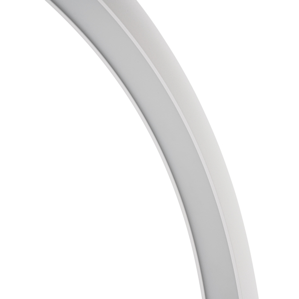 LED-halvemaanlamp, met instelbare helderheid 2700K-5600K, desktop-halvemaan-spijkerlamp, wit