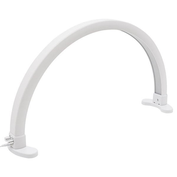 LED-halvemaanlamp, met instelbare helderheid 2700K-5600K, desktop-halvemaan-spijkerlamp, wit