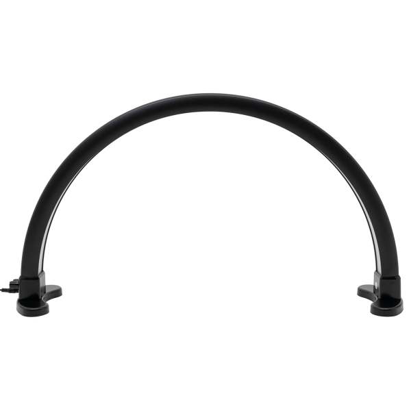 Halve maan nagel bureaulamp 45W 2700-5600K driekleurige LED voor wimperextensions schoonheidsspecialist huidschoonheid (zwart)