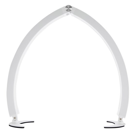 Halve maan manicure bureaulamp, 28 inch halve maan opvouwbare tafellamp