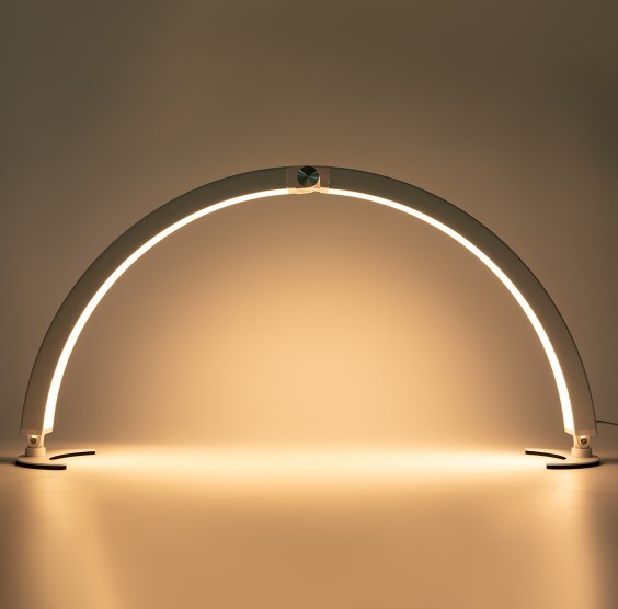 Halve maan manicure bureaulamp, 28 inch halve maan opvouwbare tafellamp