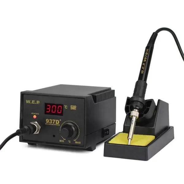 937D + Rework Soldeerbout Desolderen Soldeerstation Lassen 60W ESD LED Digitale Verstelbare Hete Lucht Soldeerkit