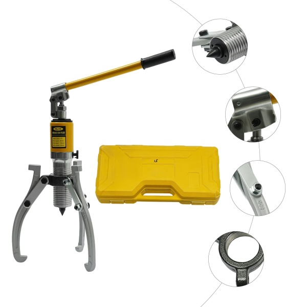 Hydraulische tandwieltrekkerset, Hydraulische trekker, tandwielen trekken voor naafflenzen 15T hydraulische trekkerpompgereedschapsset