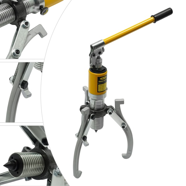 Hydraulische tandwieltrekkerset, Hydraulische trekker, tandwielen trekken voor naafflenzen 15T hydraulische trekkerpompgereedschapsset