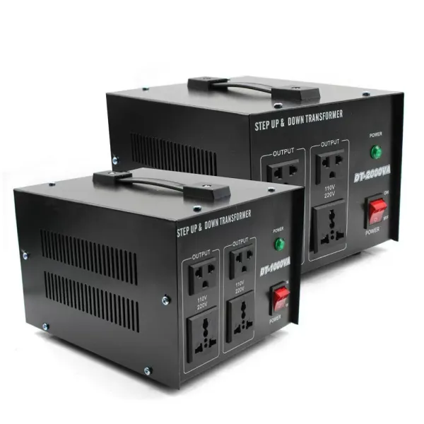 Spanningsomvormer 110V-220V/220V-110V USA Transformator naar Europese stekker Automatische step-up en step-down (1000W) Spanningsomvormer 110V-220V/220V-110V USA Transformator naar Europese stekker Automatische step-up en step-down (1000W)