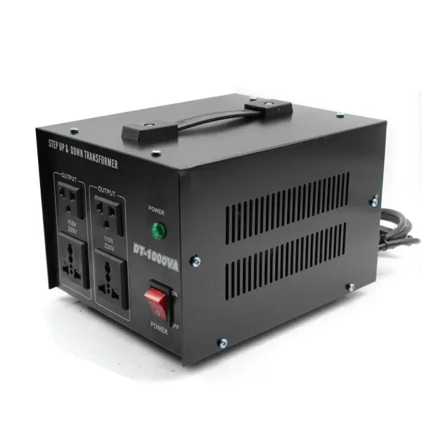 Spanningsomvormer 110V-220V/220V-110V USA Transformator naar Europese stekker Automatische step-up en step-down (1000W) Spanningsomvormer 110V-220V/220V-110V USA Transformator naar Europese stekker Automatische step-up en step-down (1000W)