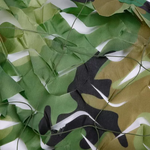 Camouflagenetten voor decoratie, zonwering, jacht, kamperen, buiten, militair, kamperen, tuindecoratie, 6x4m, groen