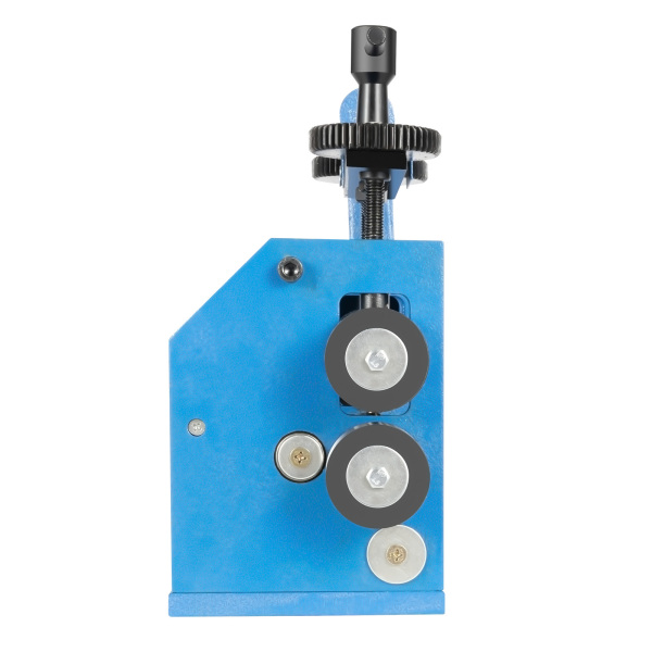3 inch blauwe handmatige gouden en zilveren sieradenpersmachine (kan op halfronde vierkante lijnen drukken)
