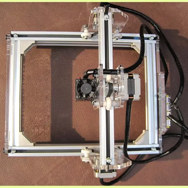 Desktop 12V USB Lasergraveermachine voor Leer Plastic 20x17cm 500mW DIY Printer Logo Markering