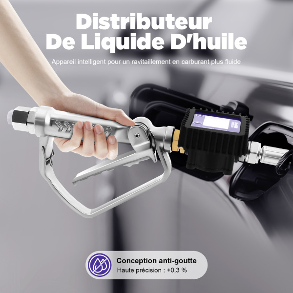 CNCEST elektronisch oliepistool voor dieselbrandstof, kwantitatief digitaal spuitpistool, het elektronische oliemeetpistool met flexibele slang en handtip