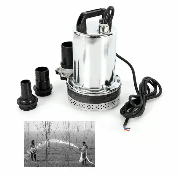 Hogedruklevering roestvrijstalen dompelpomp 160W 12V 6000L / H voor tuin, tuinfontein