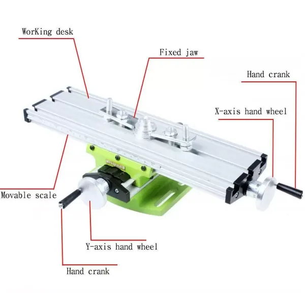 Multifunctionele mini-werktafel freesmachine werkboor bankschroefapparaat Multifunctionele mini-werktafel freesmachine werkboor bankschroefapparaat