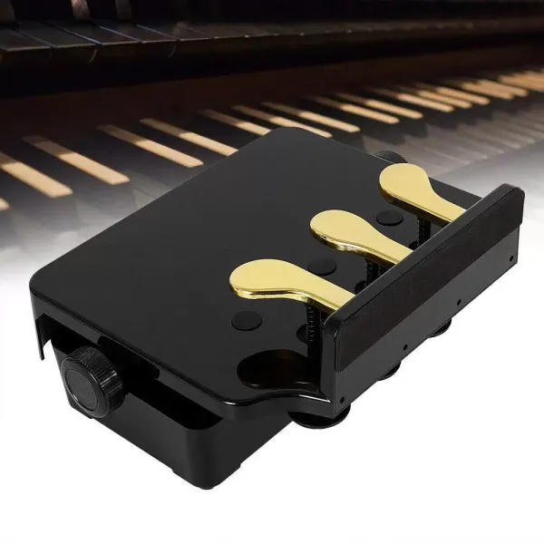 Pianobank in hoogte verstelbaar van 13,5 tot 23 cm - met 3 pedalen - voor kinderen - licht van gewicht voor beginners en kinderen