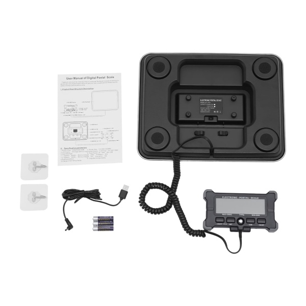 Professionele roestvrijstalen bankweegschaal - 200 kg/200 g - met LCD-display