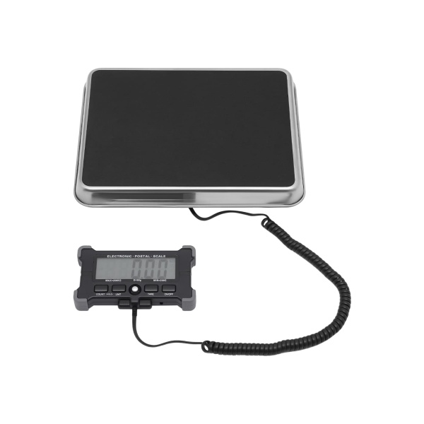 Professionele roestvrijstalen bankweegschaal - 200 kg/200 g - met LCD-display