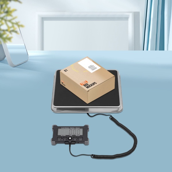 Professionele roestvrijstalen bankweegschaal - 200 kg/200 g - met LCD-display