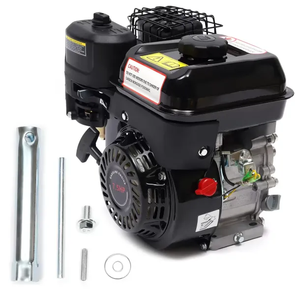 7,5 PK 4-takt elektrische benzinemotor - Industriële benzinemotor - Go Kart-motor - 3600 RPM - Industriële vloerstaande motor