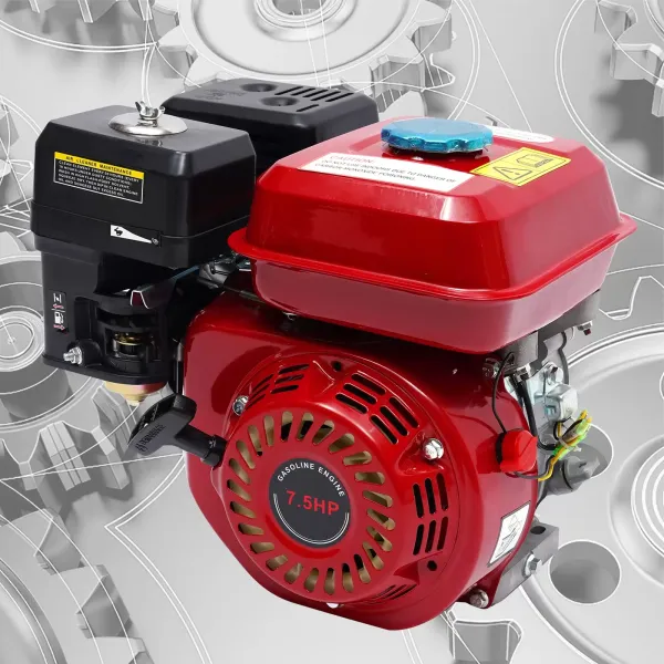 Viertakt benzinemotor, 7,5 pk eencilinder benzinemotor Viertakt industriële benzinemotor