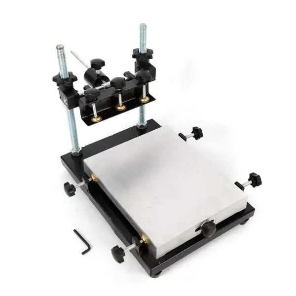 Handmatig verstelbare aluminium plaatafdruktafel van 300 x 240 mm