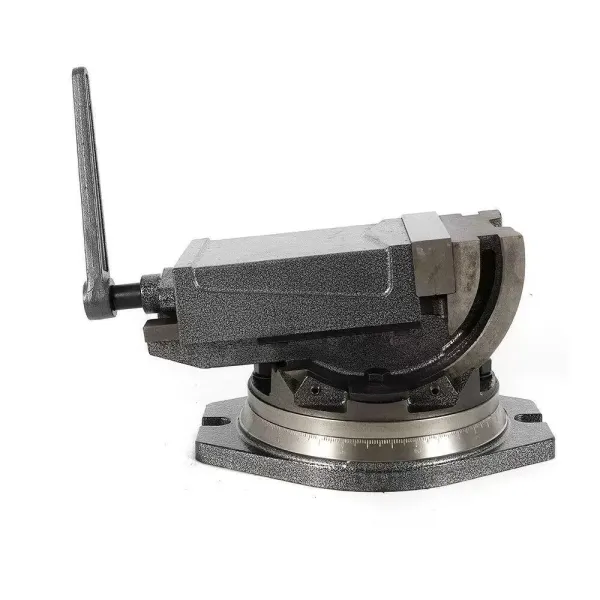 5" kantelbare boorschroef met roterende basis (125 mm bekbreedte, 95 mm bekopening, 0° - 90° kantelbaar, 360° roterend)