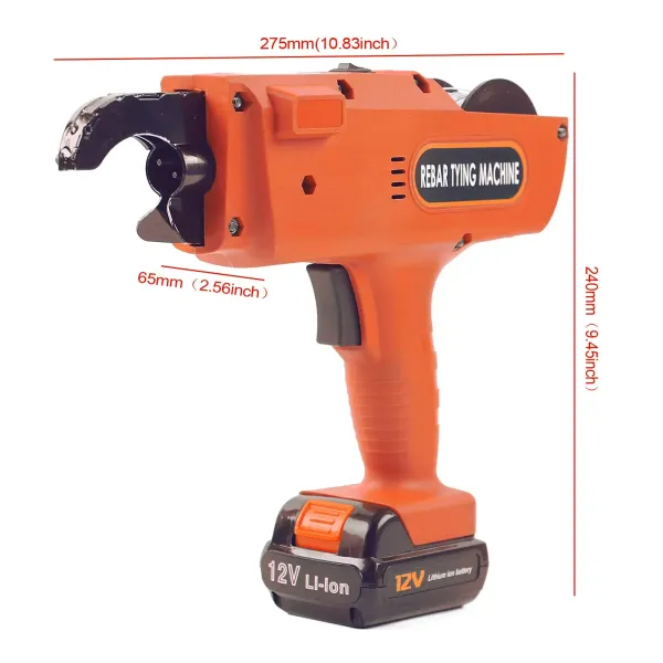 Elektrische bindmachine 8-34 mm Automatische draagbare elektrische bindmachine Legerapparaat Bindgereedschap (oranje)