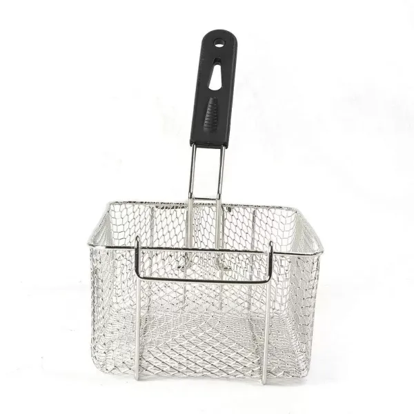 Elektrische RVS friteuse met RVS deksel - 6 l - 2500 W, Perfect voor restaurants, fastfoodstands, snackbars, feestjes