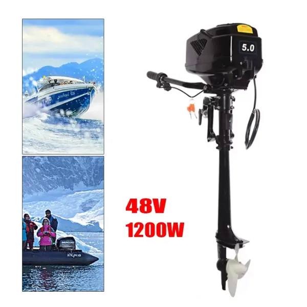 1200 W 48 V buitenboordmotor, benzinemotor, bootmotor, omni-uitlaat, richtingsschakelaar