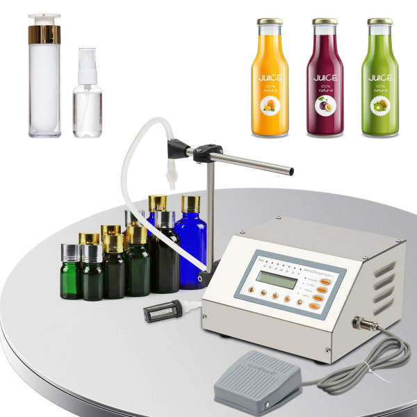 LCD automatische vloeistofvulmachine - 2-3500 ml - digitale bediening - 9 snelheden - roestvrij staal