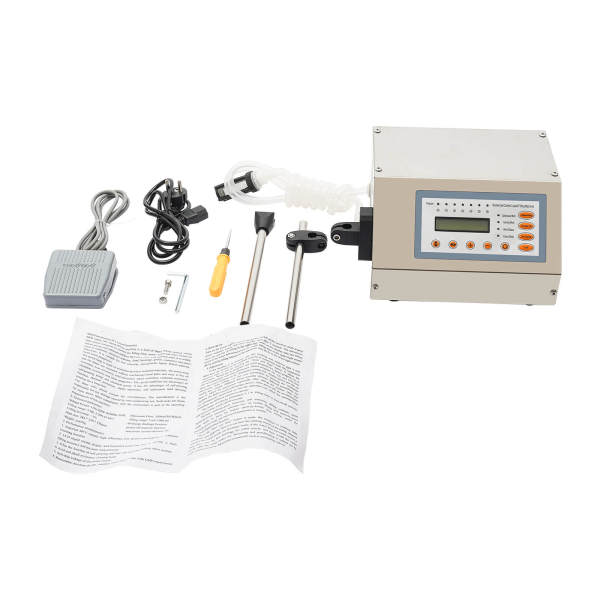 LCD automatische vloeistofvulmachine - 2-3500 ml - digitale bediening - 9 snelheden - roestvrij staal