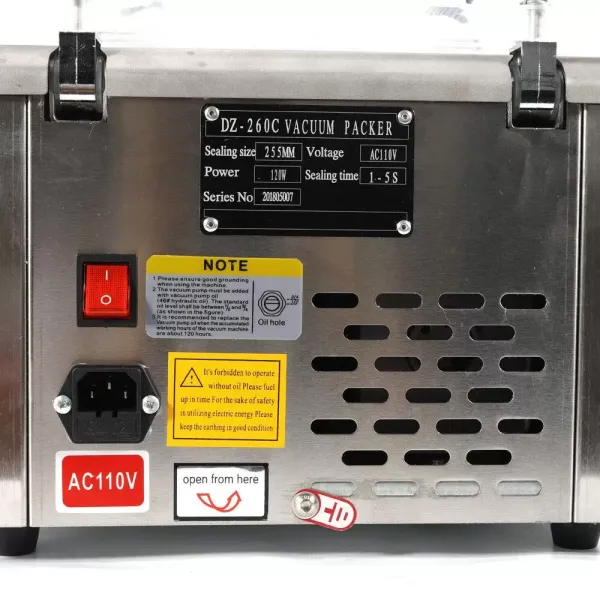 2CFM roestvrijstalen belvacuümmachine - 120W vacuümverpakkingsmachine 2CFM roestvrijstalen belvacuümmachine - 120W vacuümverpakkingsmachine