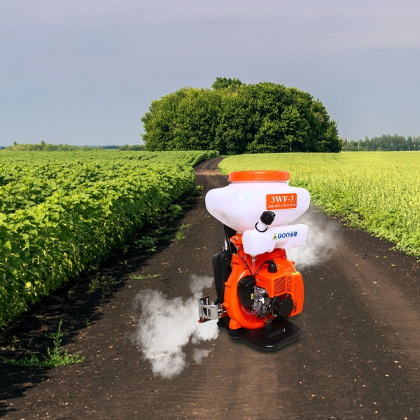 CNCEST Benzinemotorsproeier 3WF-3 Motorsproeier Kunstmestsproeier Zoutstrooier, blazer 2130W 14L