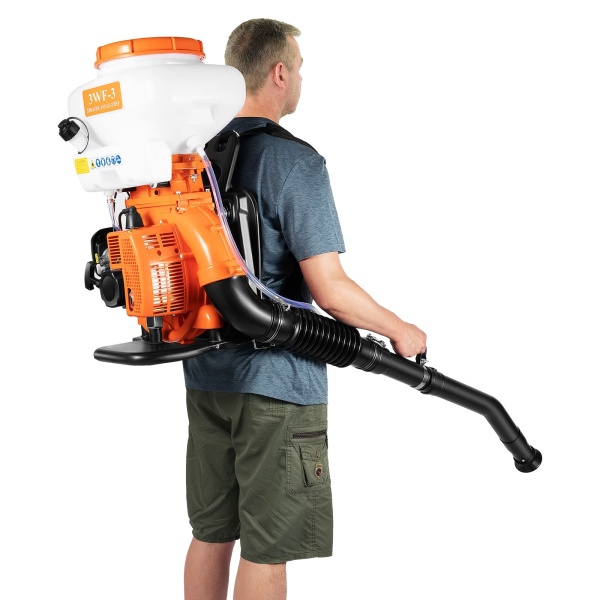 CNCEST Benzinemotorsproeier 3WF-3 Motorsproeier Kunstmestsproeier Zoutstrooier, blazer 2130W 14L