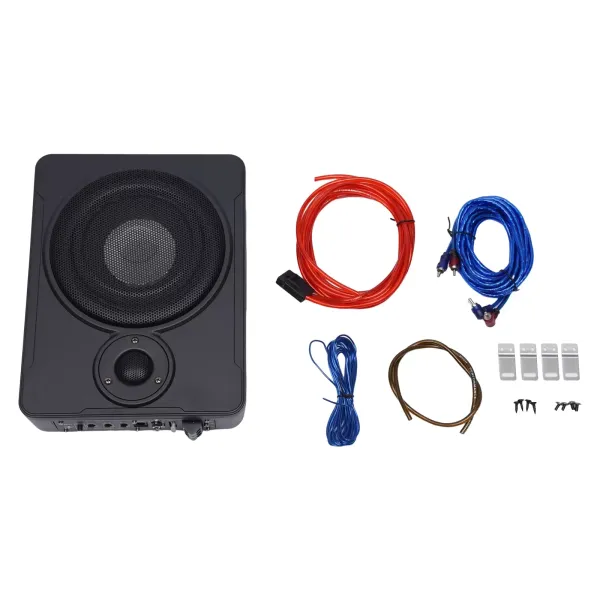 Actieve subwoofer, platte actieve subwoofer van 7 cm onder de stoel, actieve auto-subwoofer
