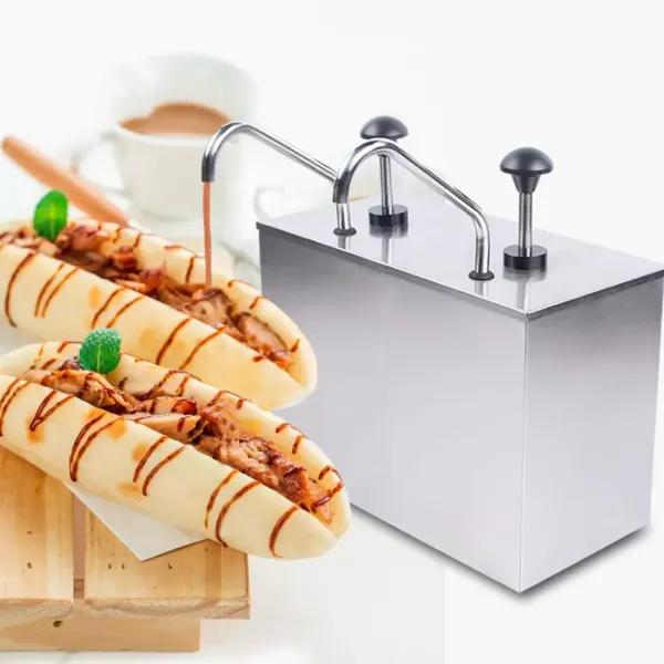 CNCEST roestvrijstalen sausdispenser set van 2