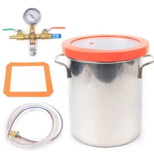 2 gallon vacuümkamer roestvrijstalen ontgassingskamer-ontschuimer 2 gallon vacuümkamer roestvrijstalen ontgassingskamer-ontschuimer