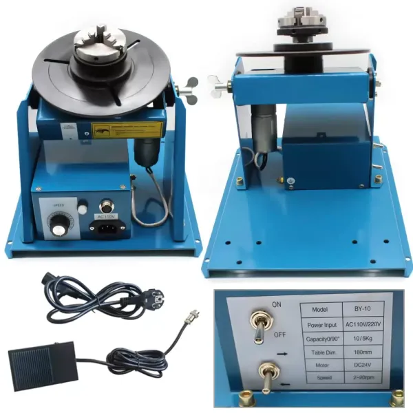 10 kg/5 kg Lastafel 220 V met voetschakelaar 2-10 r/min
