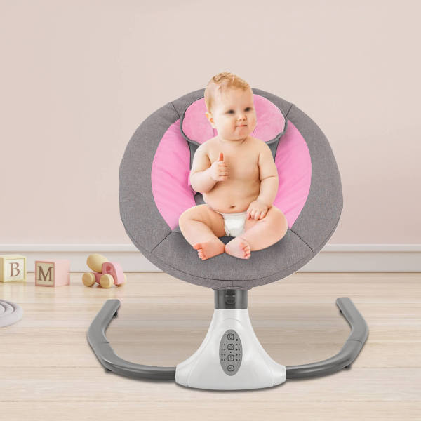 Baby Plus - Wipstoeltje Koax Baby - Schommelwieg - Bluetooth - Comfortabel - Met muziek en speelgoed - Voor baby's van 0 tot 12 maanden - Roze Baby Plus - Wipstoeltje Koax Baby - Schommelwieg - Bluetooth - Comfortabel - Met muziek en speelgoed - Voor baby's van 0 tot 12 maanden - Roze
