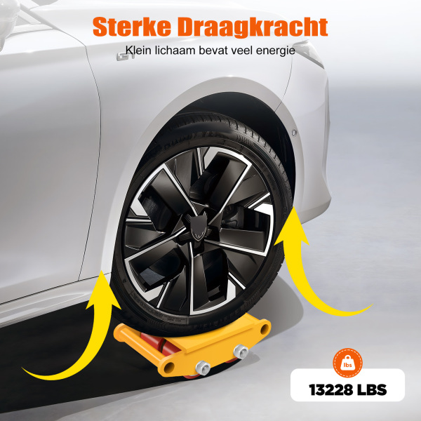 6T transportchassis | Hulp bij het transporteren van zware lasten | Zware gepantserde zwenkwielen | Transportwielenset 6T transportchassis | Hulp bij het transporteren van zware lasten | Zware gepantserde zwenkwielen | Transportwielenset