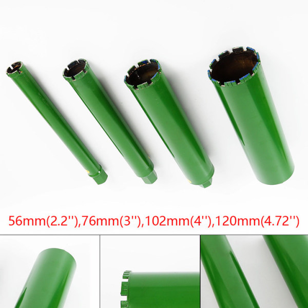 Set van 4 diamantboren - voor nat beton - voor bakstenen Set van 4 diamantboren - voor nat beton - voor bakstenen