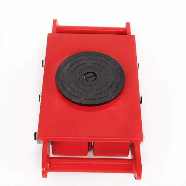 8T transportchassis - Gepantserde wielen - Voor zware lasten - Rood 360°