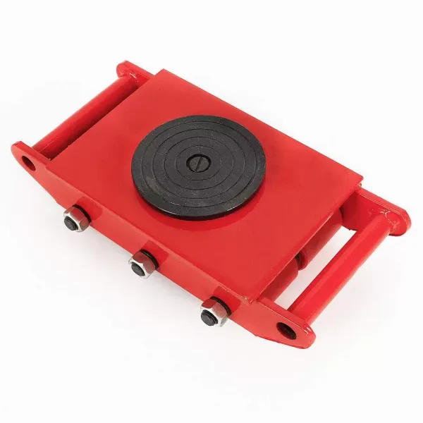 8T transportchassis - Gepantserde wielen - Voor zware lasten - Rood 360°
