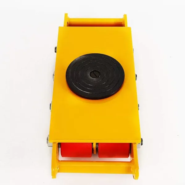 12T Mover Machinery-rollenwagen met 360° draaibare bovenplaat Gepantserd transportchassis 8 rollen