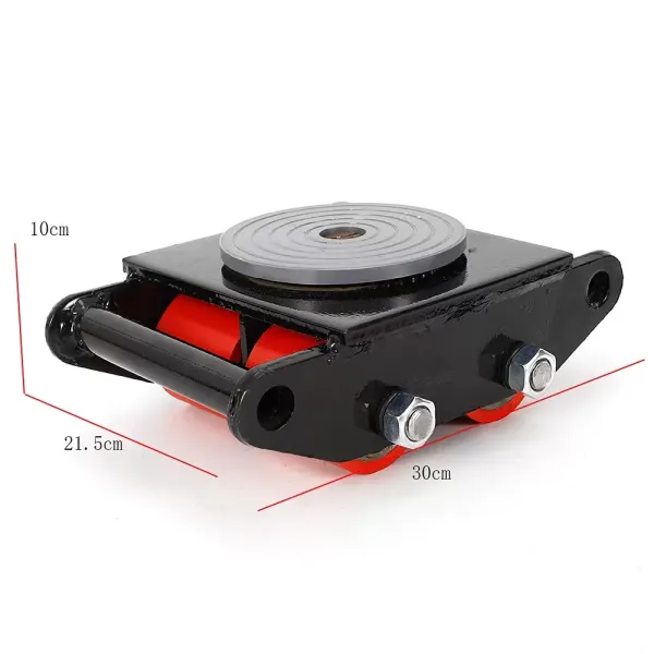 Pro Lift gepantserde wielen - 6 ton - met 360° draaibare luifel - zwart
