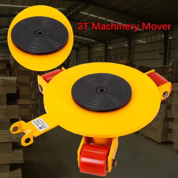 2T transportwagen met stalen wielen - Robuust - voor 360° rollende machines